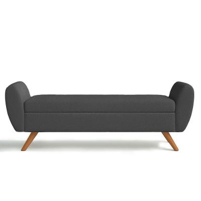 Recamier Bau Grecia 1,40M Suede Grafite - Clique Decor