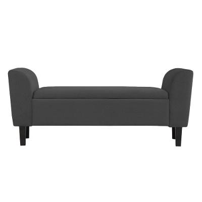 Recamier Bau França 1,40M Suede Grafite - Clique Decor