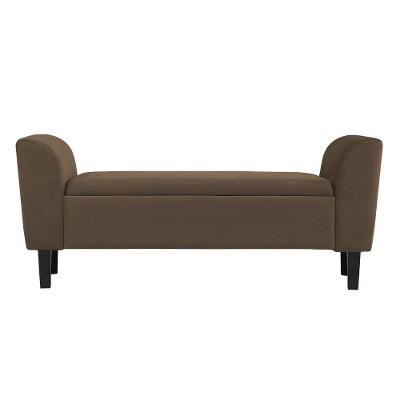 Recamier Bau França 1,20M Suede Marrom - Clique Decor