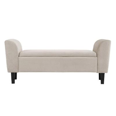 Recamier Bau França 1,40M Suede Bege - Clique Decor