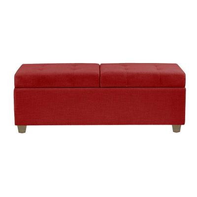 Recamier Bau Paris 1,40M Suede Vermelho - Clique Decor