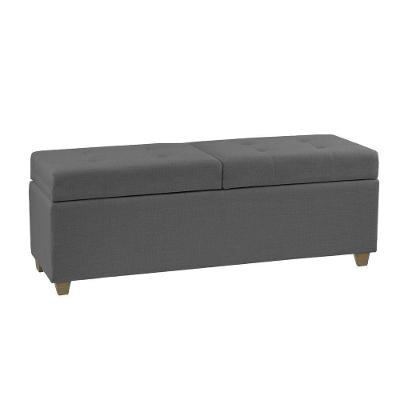 Recamier Bau Paris 1,20M Suede Cinza - Clique Decor