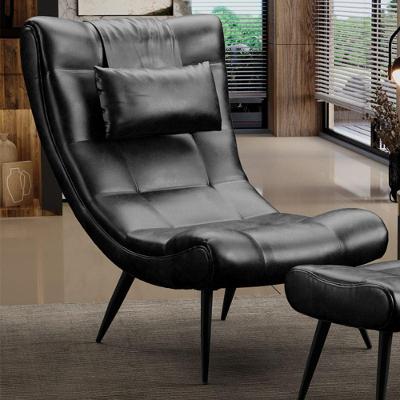 Poltrona Decorativa Sala De Estar Pés Palito Letty Pu Preto G19 - Gran Belo