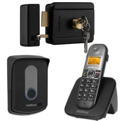 Kit Interfone Telefone E Porteiro Sem Fio Tis 5010 E Fechadura Fx500 Intelbras Tis Tis5010 Fx 500