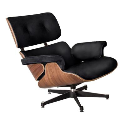 Poltrona Charles Eames Couro Legítimo Preto Cor Preto