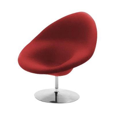 Poltrona Design Gondula Suede Vermelho Cor Verde
