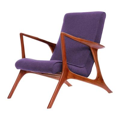 Poltrona Mona Plus Vk Anos 50 Suede Roxo Cor Roxo
