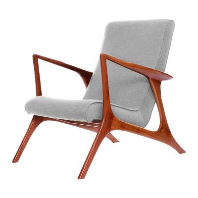Poltrona Mona Plus Vk Anos 50 Suede Cinza Cor Cinza