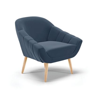 Poltrona SuePés Palito Natural Azul Marinho
