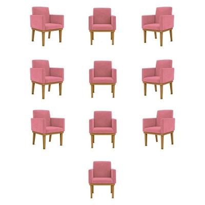 Kit 10 Poltronas Decorativa Reforçada Oferta - Balaqui Decor Cor:rosa