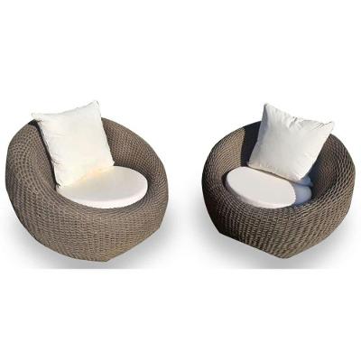 Conjunto de Poltronas em Corda Náutica Bola - 2 Poltronas