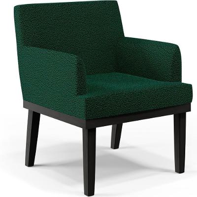 Poltrona Base Preto Beatriz Bouclê Verde