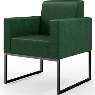 Poltrona Base Fixa De Metal Facto Verde Musgo
