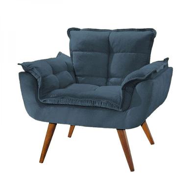 Poltrona Opalla 01 Lugar, Base Palito ImbuiaAzul Bic