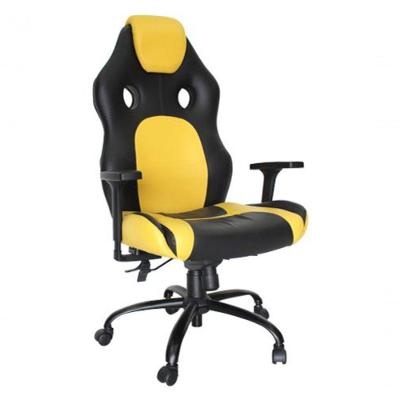 Poltrona Gamer Giratória Gamer Racing Amarelo
