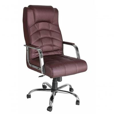 Poltrona Presidente Base Cromada Lyon Vermelho