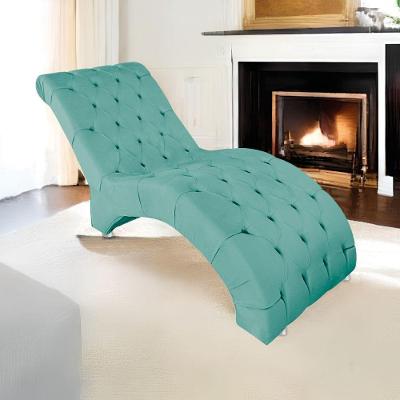 Espreguiçadeira Relaxante Para Descanso P02 Suede - Amarena Móveis Azul Tiffany