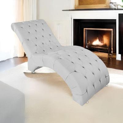 Espreguiçadeira Relaxante Para Descanso P02 Corano - Amarena Móveis Branco