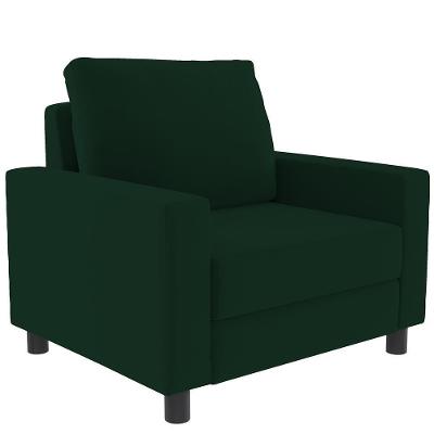 Poltrona Malta Suede Verde Musgo