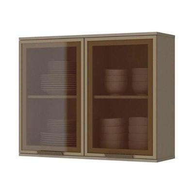 Armário Henn 2 Portas Vidro 80 Cm C55-23 Duna