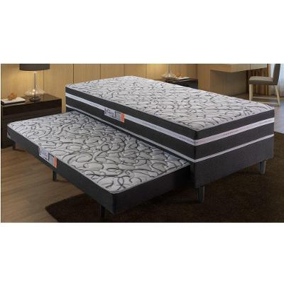 Conjugado Box Hellen Aspen 0,88x188x0,41 Com Auxiliar Cinza/branco/floral
