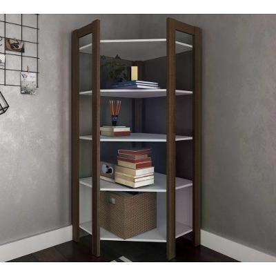 Estante De Canto Closet Multiuso Az1020 Branco Nogal Branco