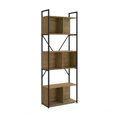 Estante Com Nicho 200x72cm Crome Li014 Freijo Preto Kappesbe