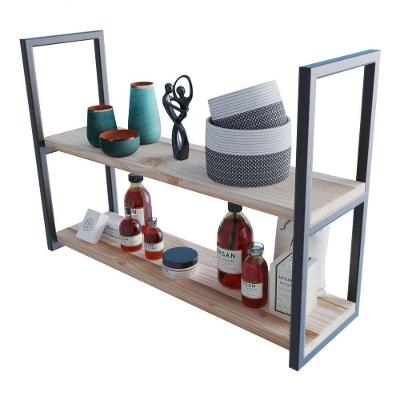 Combo 2 Estantes De Teto Preta 80X50X20 Em Metal Para Casa