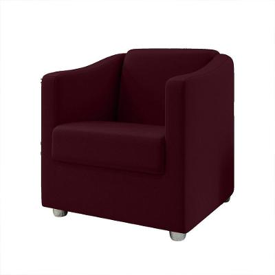 Poltrona Decorativa Bia Suede Marsala Dal Poz Estofados