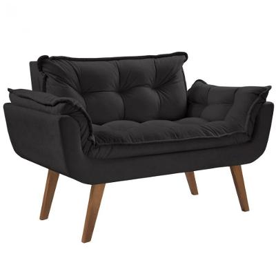 Poltrona 2 Lugares Opalla Base Palito Preto