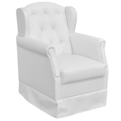 Poltrona De Amamentação Alicia E Puff Branco