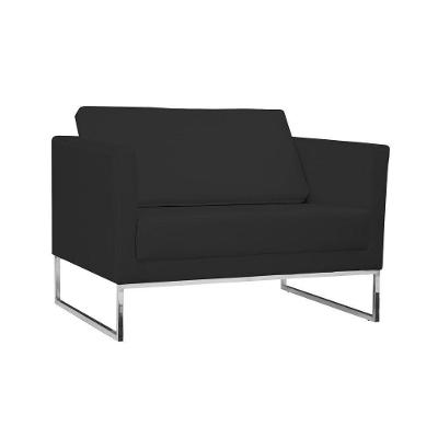 Poltrona Decorativa Julia 106cm Corano Preto