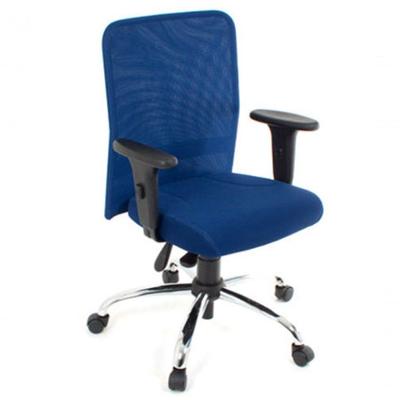 Poltrona Digitador Com Braços Linha Tela Mesh Azul