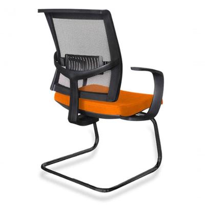 Poltrona Diretor Encosto Tela Mesh Linha Net Design Laranja