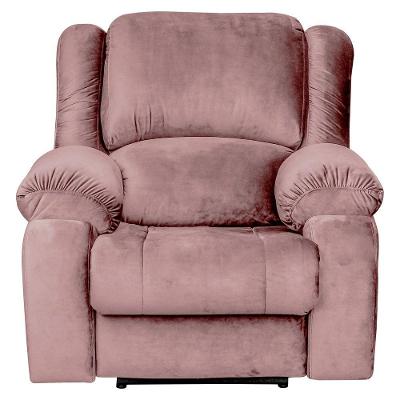 Poltrona do Papai Elétrica com Massagem e Usb Veludo Rosê