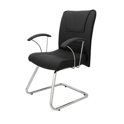 Poltrona Diretor Ergonômica Base Fixa Linha Vivara Preto