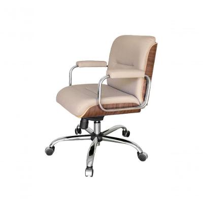 Poltrona Eames Diretor Linha Capa Em Madeira Marrom.