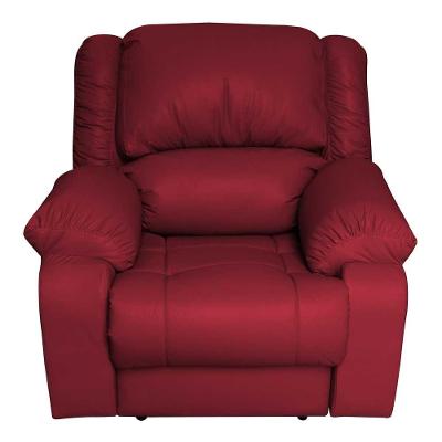 Poltrona Do Papai Reclinável Elétrica Magnum Couro Vermelho