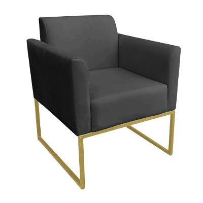 Poltrona Marisa Suede Preto