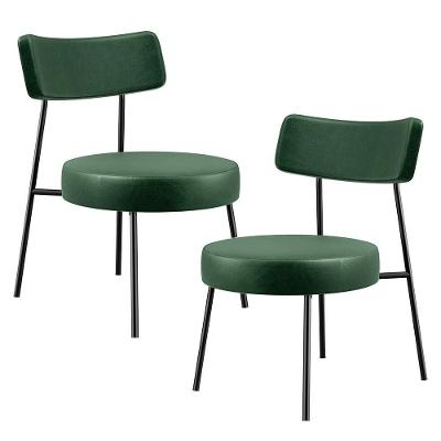 Kit 02 Poltronas Base Londres F01 Couríssimo Verde Musgo