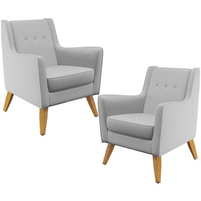 Kit 02 PoltronasTaroba D02 Cinza D-315