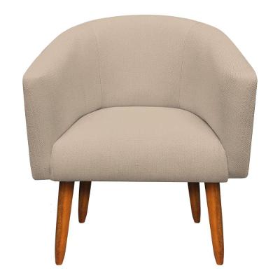 Kit 02 Poltronas Stella Linho Grosso Bege A19
