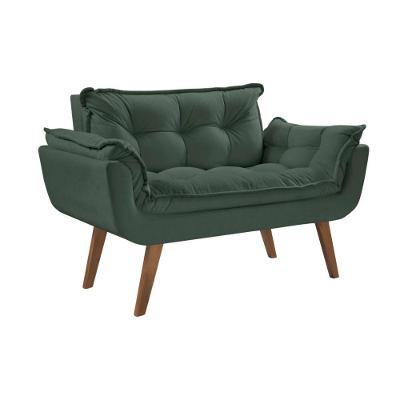 Poltrona Opalla 2 Lugares Pé Palito Verde