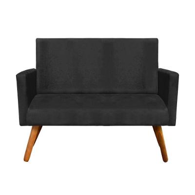Namoradeira Nina Suede Castanho Preto