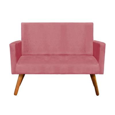 Namoradeira Nina Suede Pés Palito Castanho Rose
