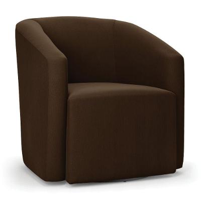 Poltrona Stella Max Suede Base Giratória - D'rossi Cor Marrom