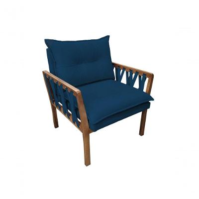 Poltrona Decorativa Luxo Safira Dora Bela Cor 129