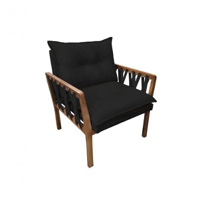 Poltrona Decorativa Luxo Safira Dora Bela Cor 0131