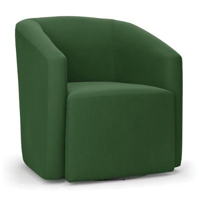 Poltrona Stella Max Suede Base Giratória - D'rossi Cor Verde