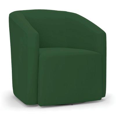 Poltrona Stella Max Veludo Base Giratória - D'rossi Cor Verde